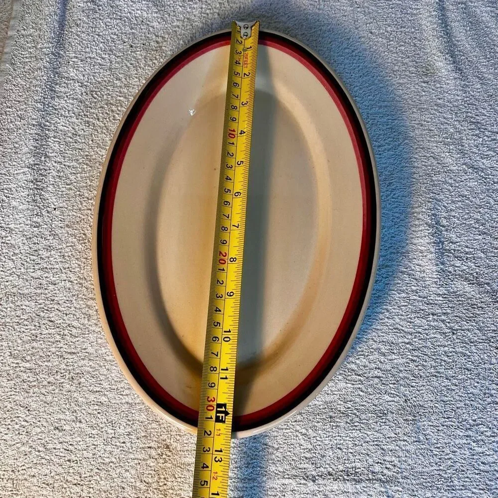 Sterling China Co. East Liverpool Ohio Desert Tan Dish Plate Oval Platter